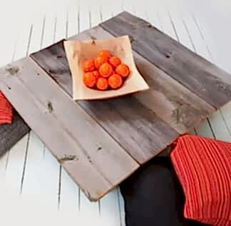 Antika Ahşap Ahşap Tabla